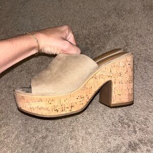 Women's Tan Wedge Sandals